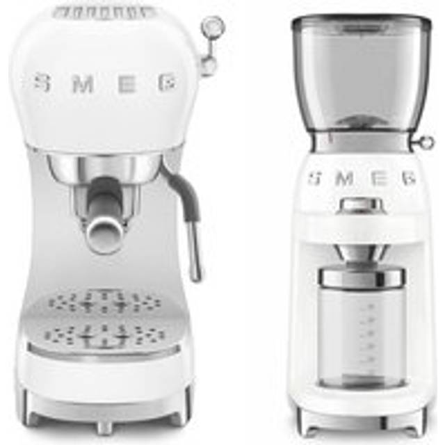 Coffee Bundle ECF02 Espresso Machine & CGF11 Coffee Grinder - White - One Size