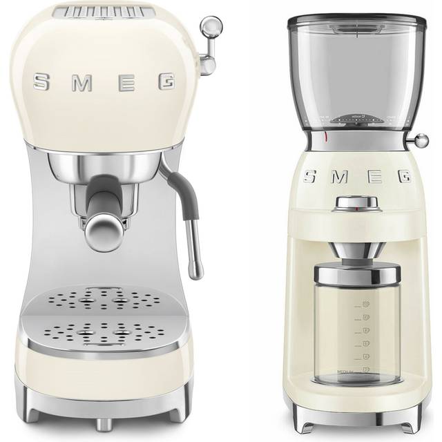 Coffee Bundle ECF02 Espresso Machine & CGF11 Coffee Grinder - White - One Size