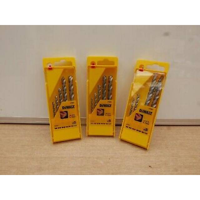 3 x dewalt dt6952 5pce brick & masonary drill bit sets