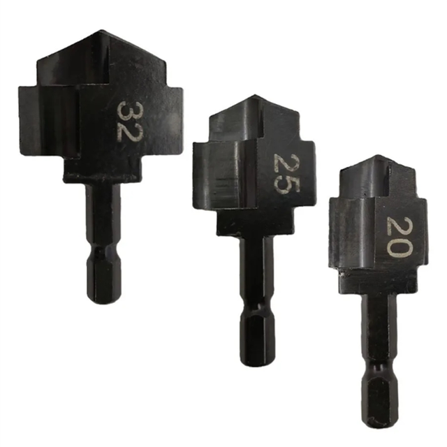 3Pcs PPR Lifting Stepped Drill Bit Water Pipe Connection Tool