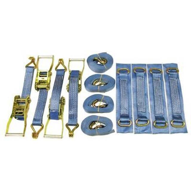 Recovery Ratchet Sets 50MM 6M 5T X4 (Wheel Tie Down Straps J Hook)