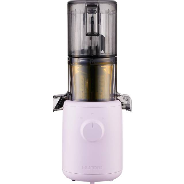 Hurom Slow Juicer | Juicepress för grönsaker och frukt | H310 | Lätt att rengöra & tyst motor | Elektrisk juicepress med silfilter | 150 watt | BPA-fri | Slank design | 220 ml (lavendel)