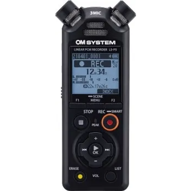 Olympus LS-P5 Linear PCM Recorder with Noise Cancellation and Up to 37 Hours Battery Life