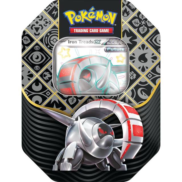 Pokemon Scarlet & Violet Paldean Fates Tin Iron Treads [4 boosters]