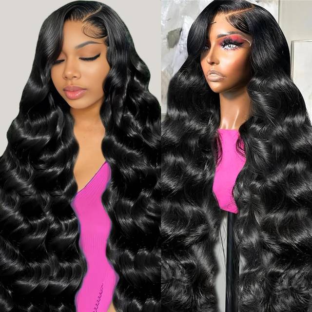 Sunelk 30 Inch 13x6 Lace Front Wigs Human Hair 220 Density Body Wave HD Lace Front Wigs Human Hair Pre Plucked Glueless Wigs Human Hair Pre Plucked La
