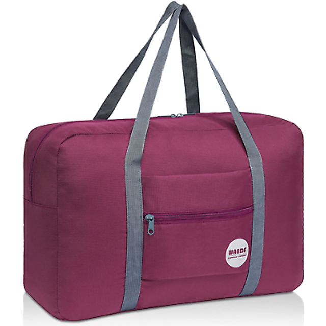 WANDF Foldable Travel Duffel Bag Luggage Sports gym Water Resistant Ny