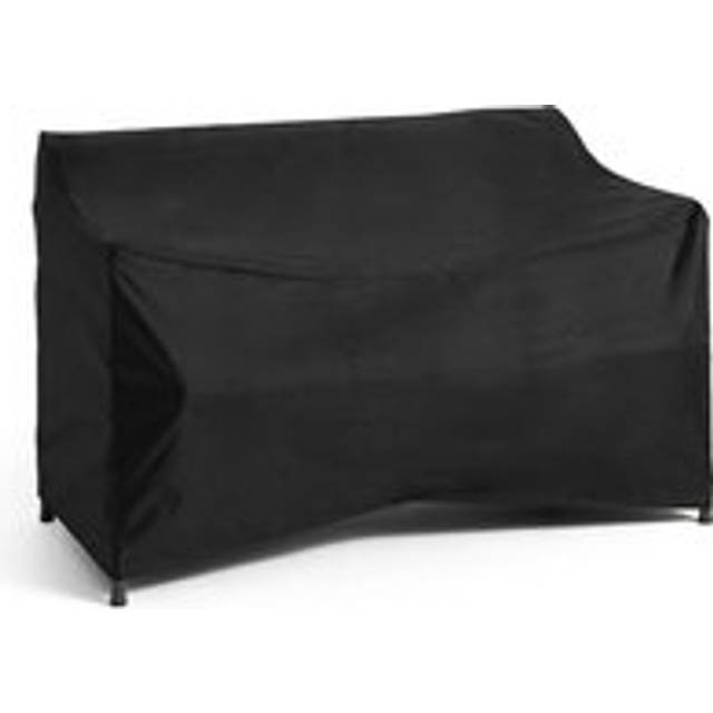 HAY - Palissade Cover for Dining Bench with Armrests - schwarz/LxBxH 128x70x77cm - black (77.0 x 128.0 x 70.0cm)