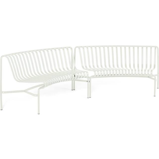 HAY Palissade Dining park bench in-in Cream white