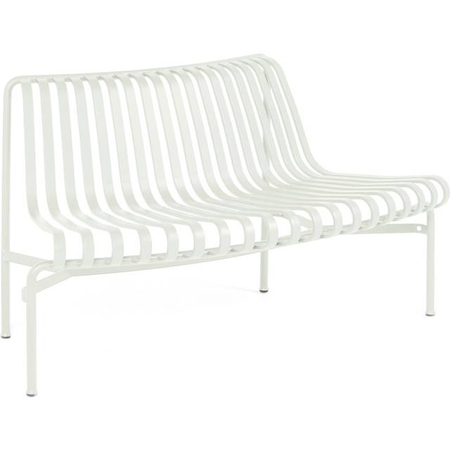 Palissade Park Bench With Backrest add-on out, Cream White