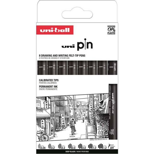 Pin Fineliner 8-set Classic 2