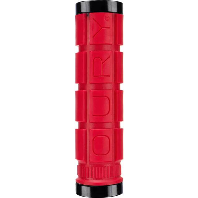 Lizard Skins Dual-Clamp Lock-On Oury Grips - Red
