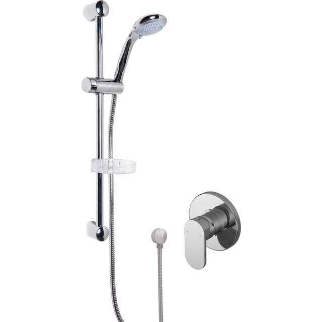 Current Shower Bundle Concealed Round Manual Valve & Multi Function Handset Slide Rail Kit - Chrome Balterley