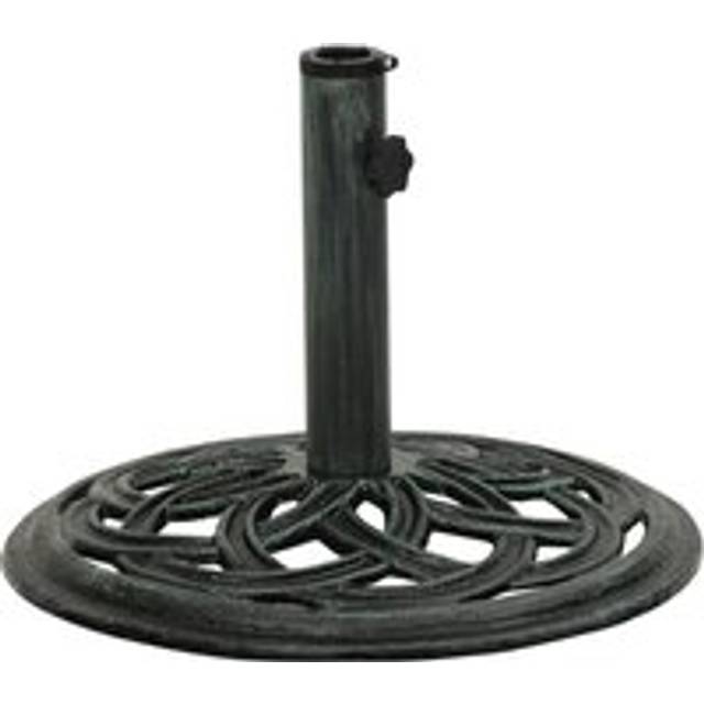Umbrella Base Green 44x44x31 cm Cast Iron - One Size