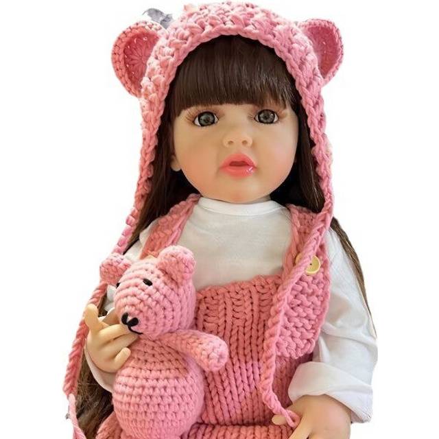 (A, L) Lifelike Reborn Dolls Realistic Full Silicone Baby Bebe Vinyl 50CM Newborn Girl Doll