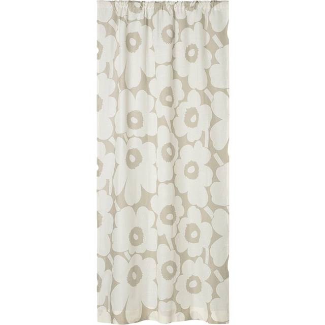 Marimekko Unikko gardinlängd 135x250 cm Light grey- off white - Grå