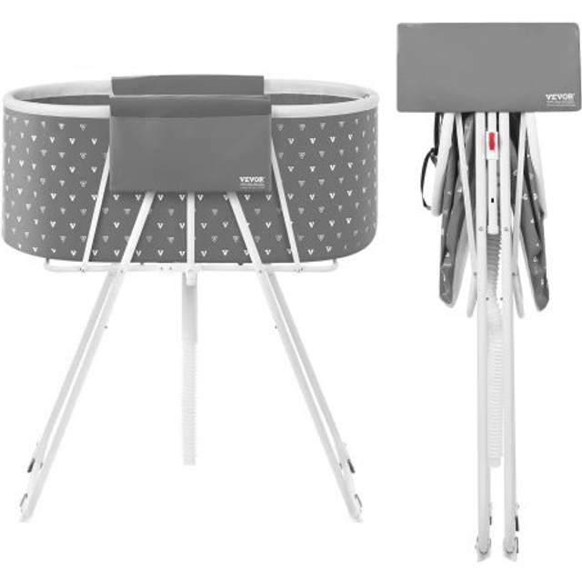 VEVOR Foldable Dog Bathtub Elevated Grey Shower Station for Small & Medium Pets