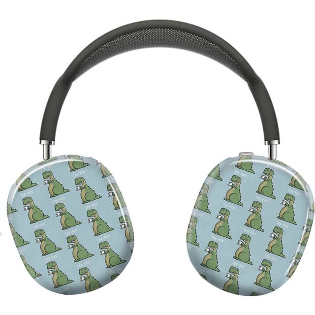 (Tea-Rex - Funny T-Rex Dinosaur Tea Pun Cartoon Illustration_7848) Protective Cover for AirPods Max Headphones Aesthetic Print Snap On Cases
