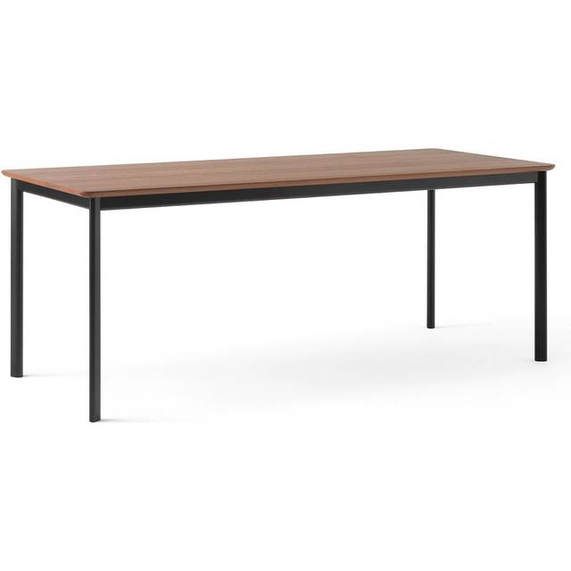 &Tradition Drip HW116 dining table 83x193 cm Black frame-clear lacq. walnut