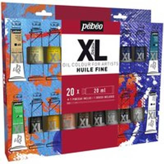 Pebeo Studio XL Fine Oil Set 20 x 20ml Tubes with Brush
