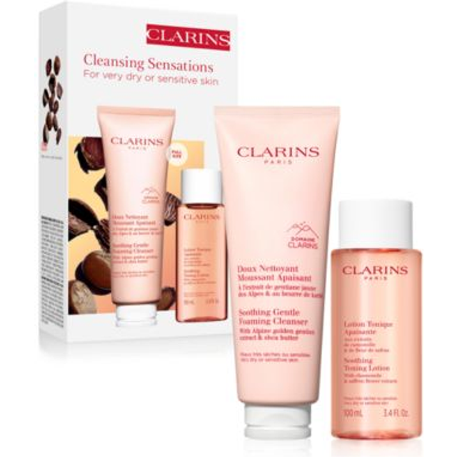 Clarins NEW Soothing Gentle Foaming Face Cleanser | Cleanses  Soothes  and Comforts | Contains Nourishing Shea Butter | Soap-Free| SLS-Free| Very Dry
