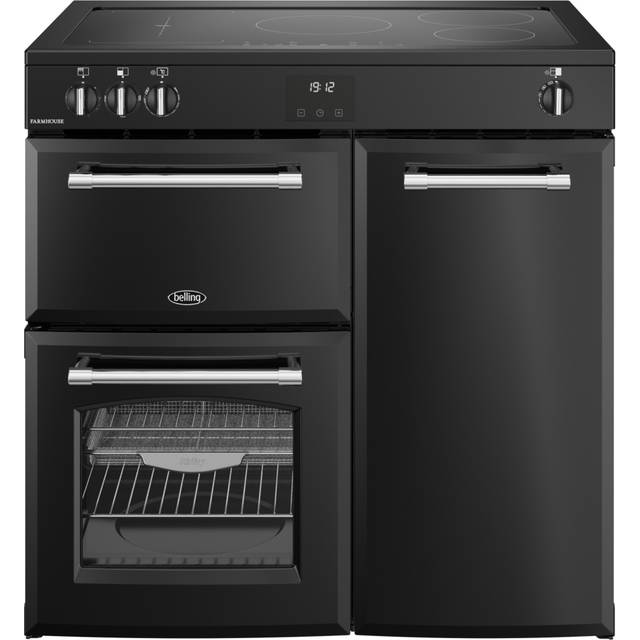 Belling 444411823 Farmhouse 90cm Induction Range Cooker - Black