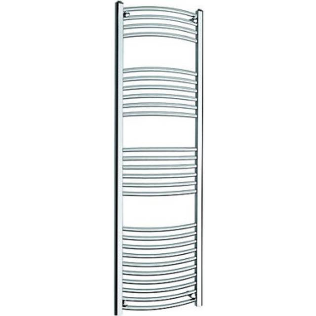 Vertical Curved Towel Rail - Chrome (100cm H x 30cm W x 3cm D)
