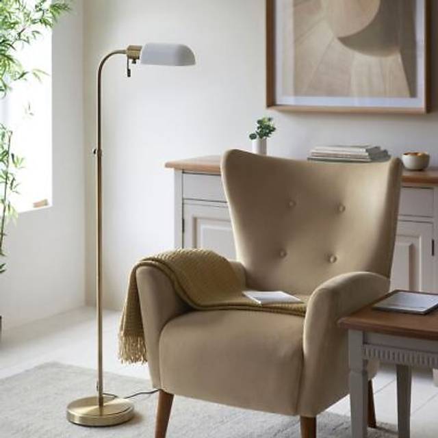 Vogue Reader Mid Century Adjustable Floor Lamp - Gold
