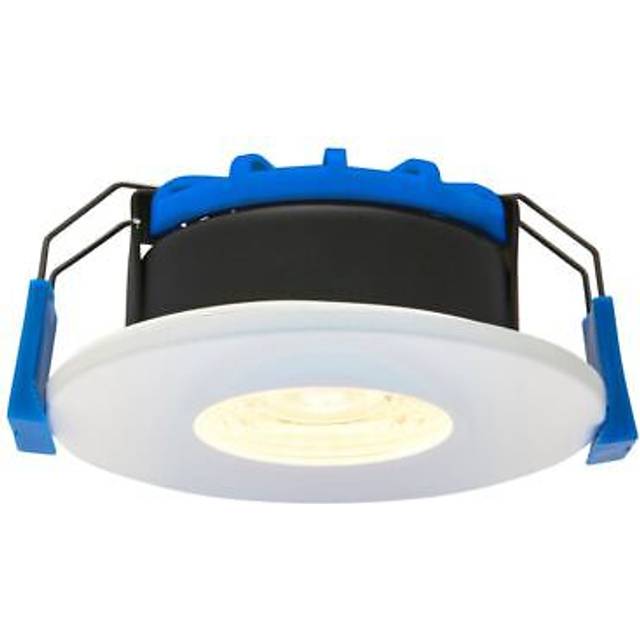 Saxby Lighting - Saxby Shieldslim IP65 7W Recessed Downlight Matt White Paint IP65