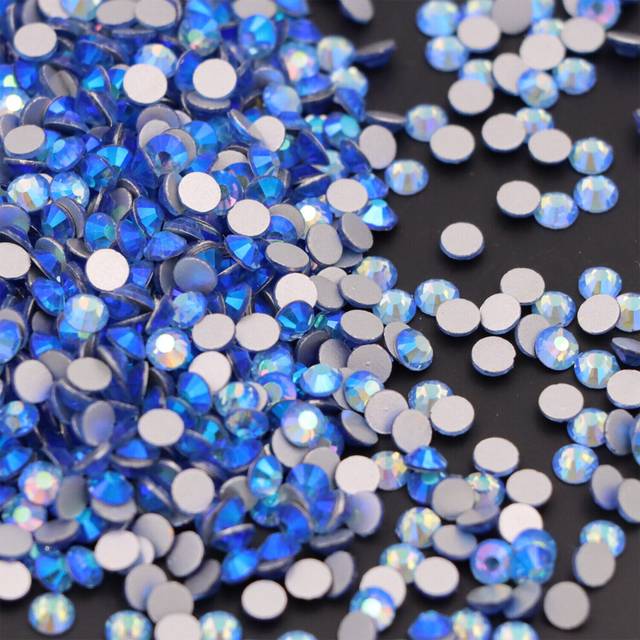 Crystal Clear No hotfix Flatback Rhinestones Glass Stone 3d Nail Art Decorations