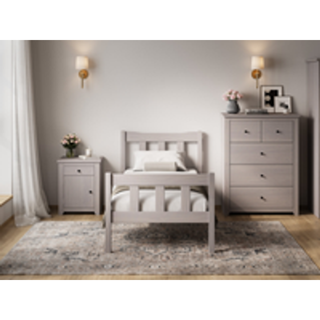 Havana Grey Single Bed