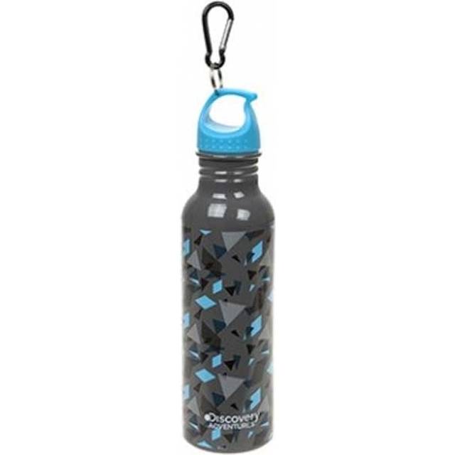 Summit Discovery Adventures 750ml Aluminium Water Bottle - Pattern Gre