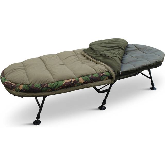 Abode Carp Fishing Camping Oval Flat Bed 5 Season Bedchair Sleep System