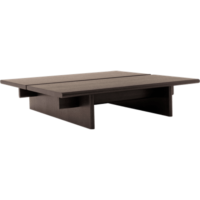 &Tradition - Ita OS4 Coffee Table 100x110cm - eiche dunkel/gebeizt/LxBxH 110x110x25cm - dark oak (25.0 x 110.0 x 110.0cm)
