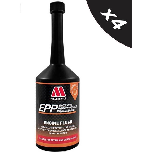 MILLERS EPP Engine Flush Cleans Engine Internally Oil Flushing Additive 4x500ml