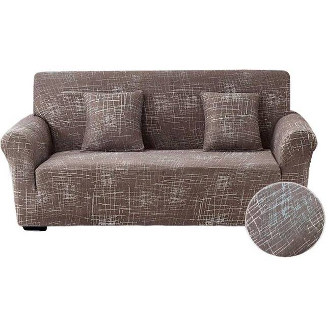 3 Seater Sofa Cover Rustic Brown Style Protection For Living Room Chair Slipcover Slipcovers