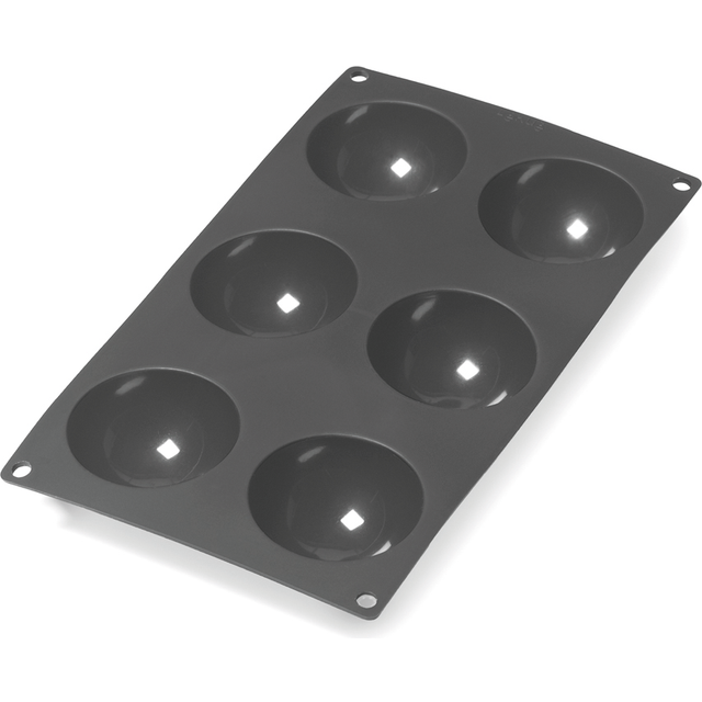 Lékué Lékué silicone mold half-sphere 6 pcs Black