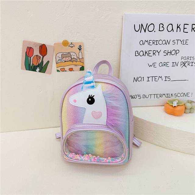 (Purple) Charming Animal Print Childrens Backpack Light And Easy To Carry For School