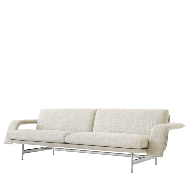 &Tradition Meantime AV31 3-seater sofa Pol. aluminium-Ecriture 0210