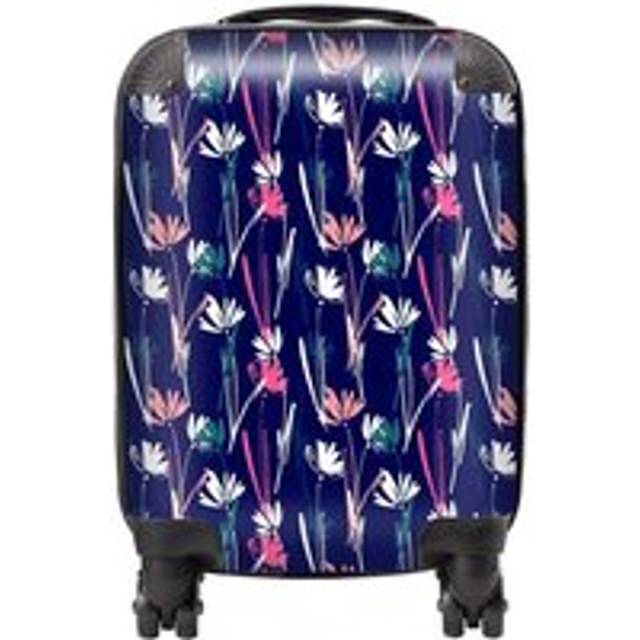 Warren Reed - Designer Hand Drawn Wild Flowers Suitcase Small, Multi