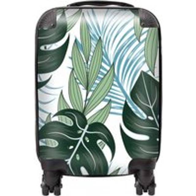 Warren Reed - Designer Tropical Pattern With Bright Plants And Flowers Suitcase Small, Multi