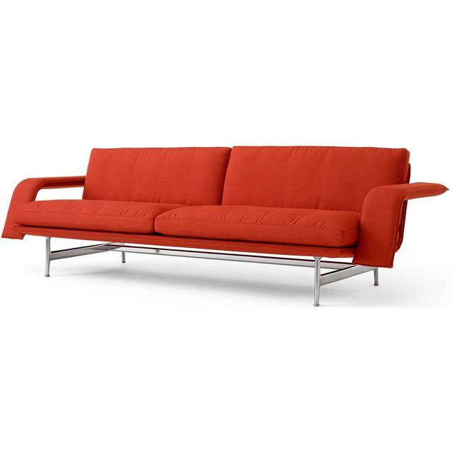 &Tradition Meantime AV31 3-sits soffa Pol. aluminium-Fiord 0571 - Röd