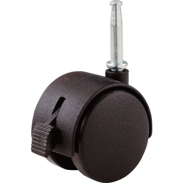 Shepherd Hardware 9578 2Inch Office Chair Caster  Twin Wheel with Brake  516Inch Stem Diameter  75Lb Load Capacity
