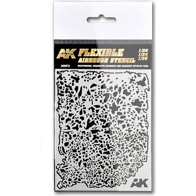 1/20 1/24 1/35 Flexible Airbrush Stencil AK Interactive AK9079