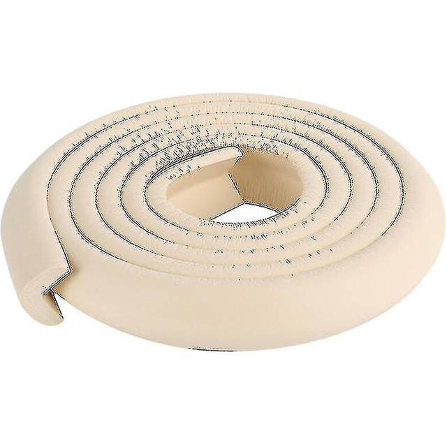 (Beige) Kids Baby Safe Corner Desk Edge Guard Cushion Foam Strip Protection