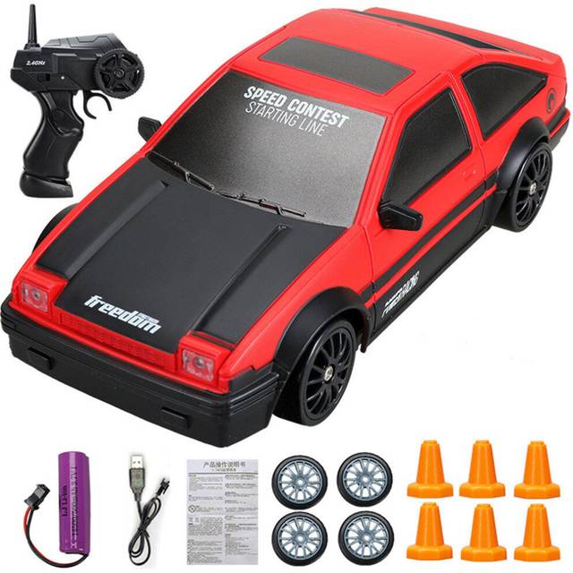 (Red) 1/24 2.4G 4WD Drift RC Car On-Road Vehicles RTR Model