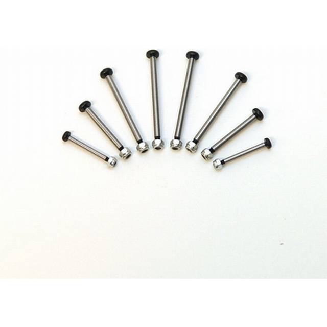 ST Racing Polished Steel Lock-nut Style Hinge-Pin for Traxxas 2WD Electrics