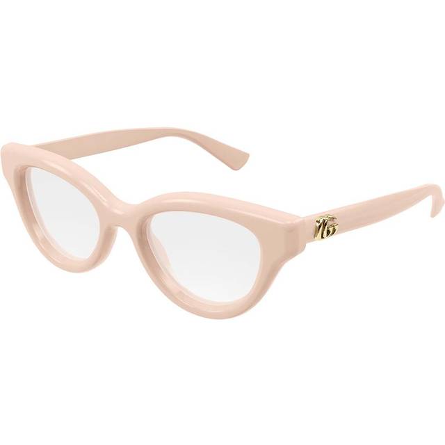 Gucci Kvinna GG1832O 004 Ramramar Injicerad Rosa Transparent Cat Eye