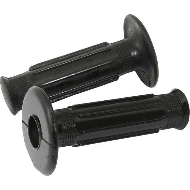 Motorcycle Handlebar Grips Doherty Type Black 22mm Left 25mm Right 120mm Length