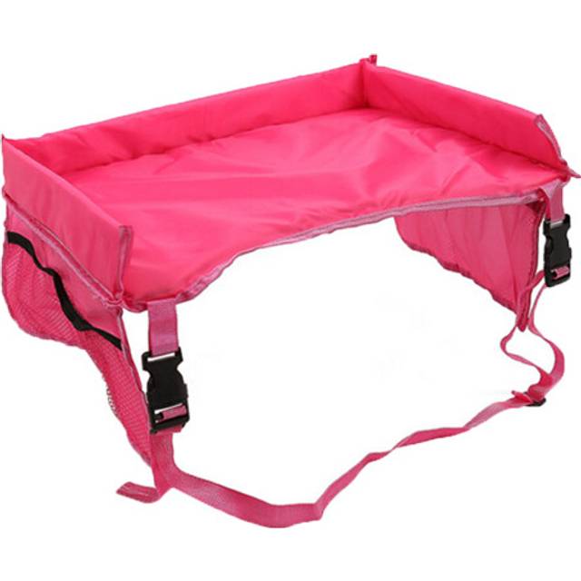 (rose red) Kids Children Travel Tray Car Seat Travel Tray Toddler Travel Tray Holder