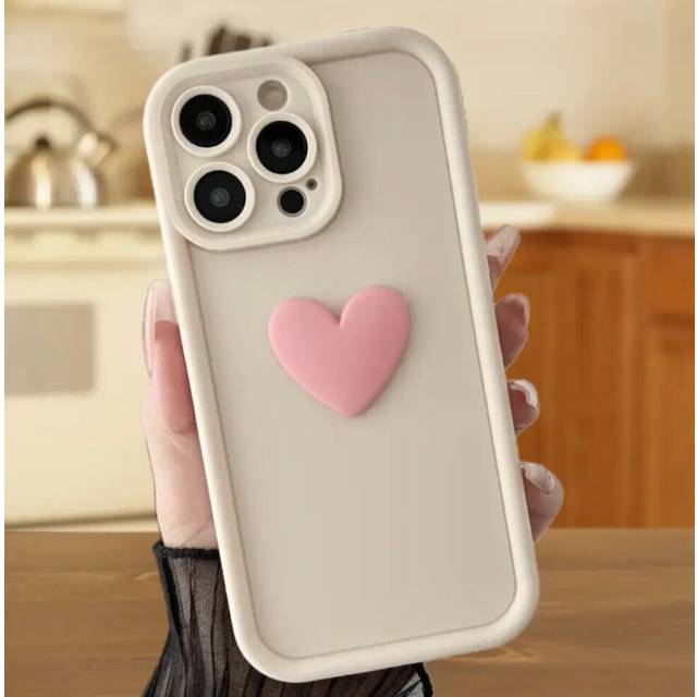 (White, For Iphone 11 Pro) Cases For Iphone 16 15 14 13 12Max Plus ShookProof love heart Silicon TPU Cover